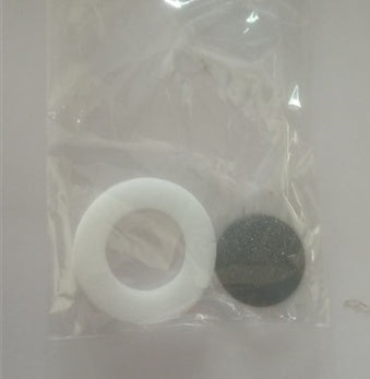 Multifunctional Electric Foot File Grinder Machine accessories including white and black pads in a clear package.