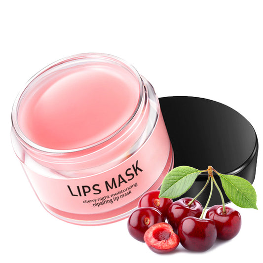 20-30g Lip Skin Care Products Moisturizing Lip in a pink jar with cherries, ideal for hydrating and repairing lips.