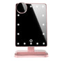 Touch Screen Makeup Mirror With 20 LED Light Bluetooth Music Speaker featuring a 10X magnifying mirror and vibrant lighting.