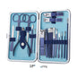 Professional Scissors Nail Clippers set including nail clippers, scissors, and other grooming tools in a compact case.