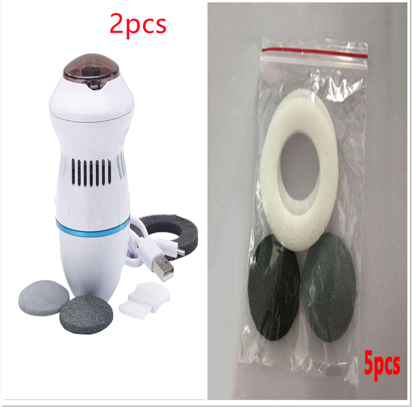 Multifunctional Electric Foot File Grinder Machine with accessories for callus removal and foot care.