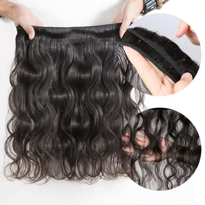 Body Wave Bundles Human Hair 18 20 22 Inch 10A Brazilian Body Wave Human Hair Bundles 100% Unprocessed Full and Thick