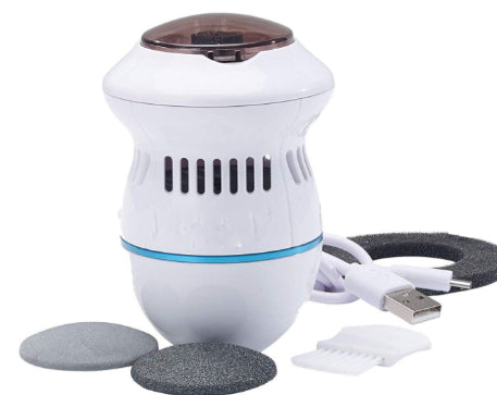 Multifunctional Electric Foot File Grinder Machine with accessories for callus removal and foot care.